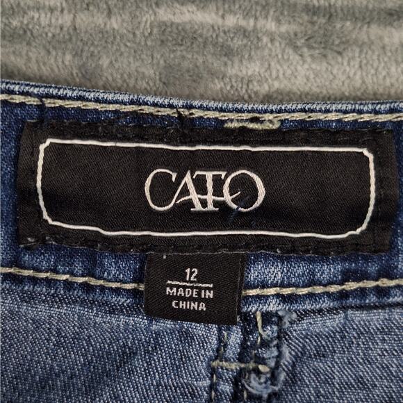 Womens Skirt 12 Boho Country Western Cowgirl Rodeo Ranch Denim Church Modest - Picture 2 of 8